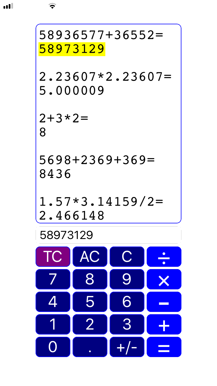 Touch Calc アプリ情報